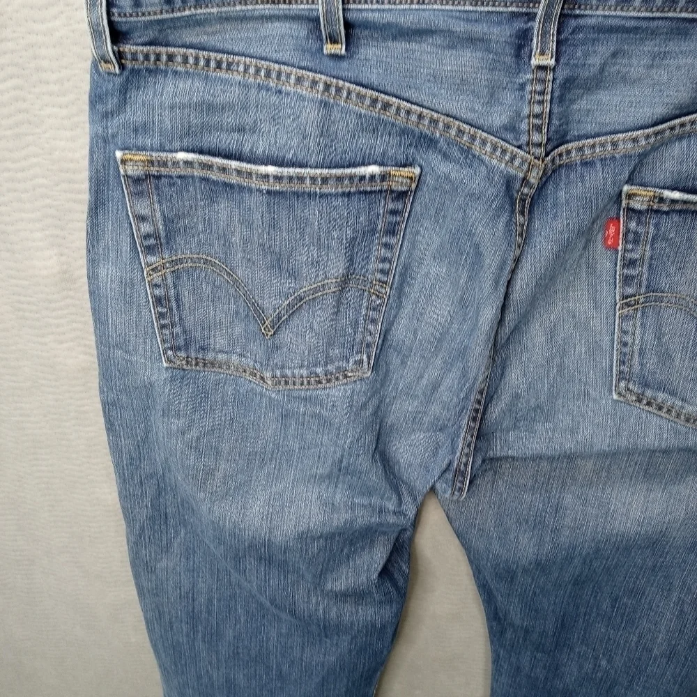 Levis 501XX men's blue jeans button fly sz 40x32. Pb2 53pm